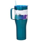 Wholesale - 40oz MULTI-NAVY CHANDRA S.STEEL DBL WALL WATER BOTTLE C/P 12, UPC: 191205647838